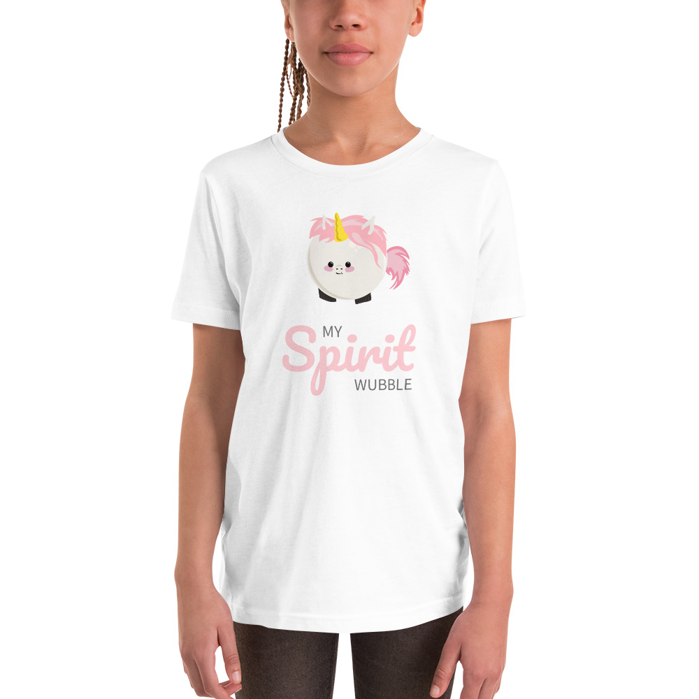 Unicorn My Spirit Wubble (Animal) - Youth Short Sleeve T-Shirt - Image 2