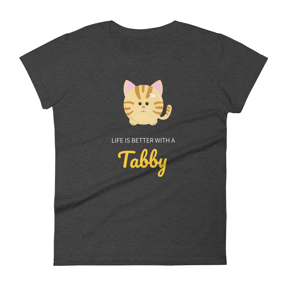Tabby Orange - "Life is Better with a" Tabby Cat - Women's short sleeve t-shirt - Image 7