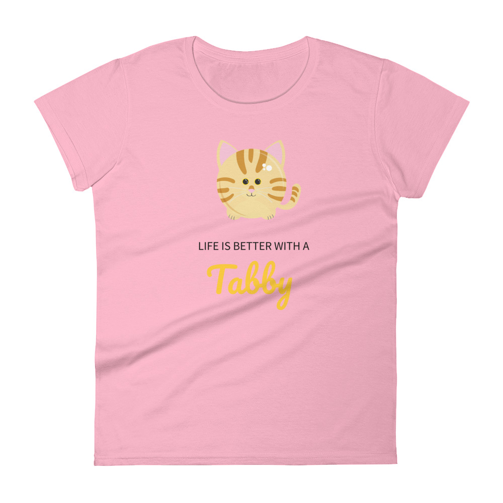 Tabby Orange - "Life is Better with a" Tabby Cat - Women's short sleeve t-shirt - Image 6