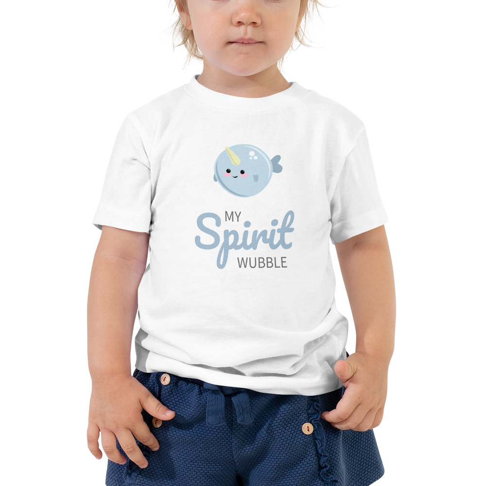 Narwhal My Spirit Wubble (Animal) - Toddler Short Sleeve Tee - Image 2
