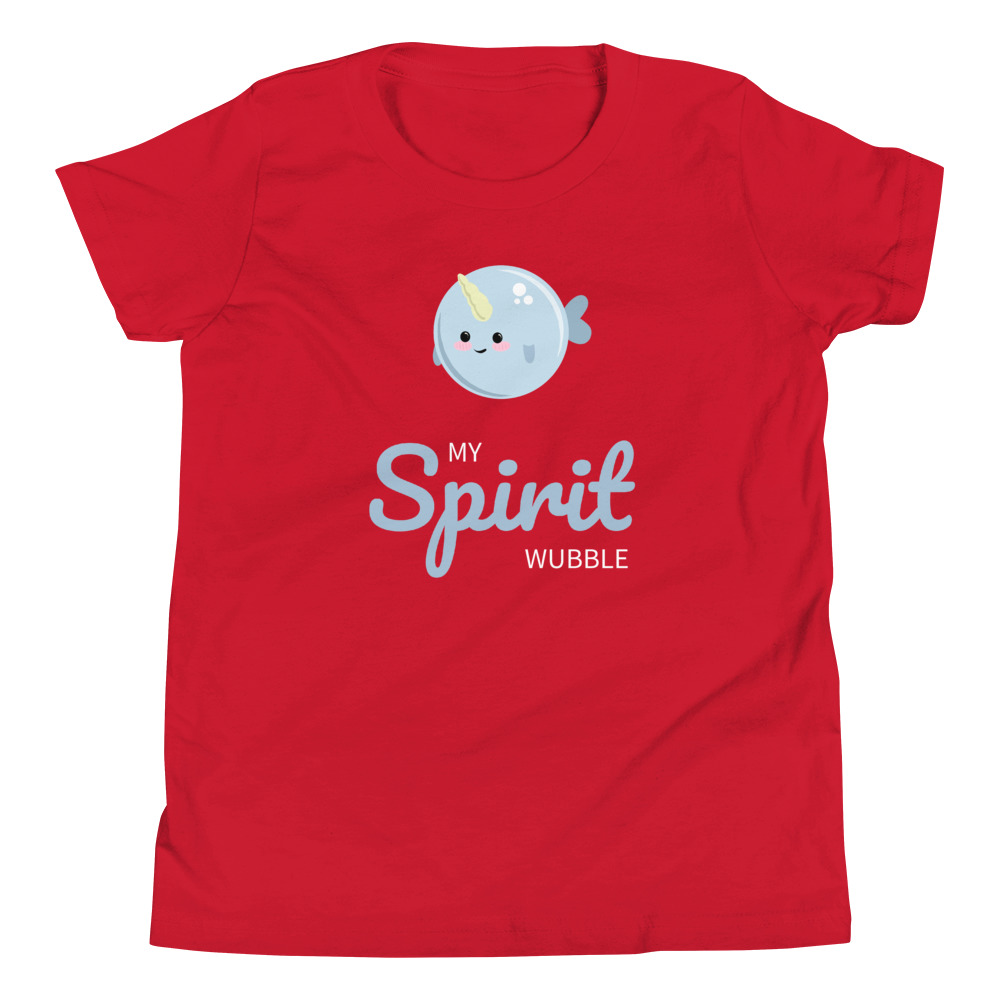 Narwhal My Spirit Wubble (Animal) - Youth Short Sleeve T-Shirt - Image 3