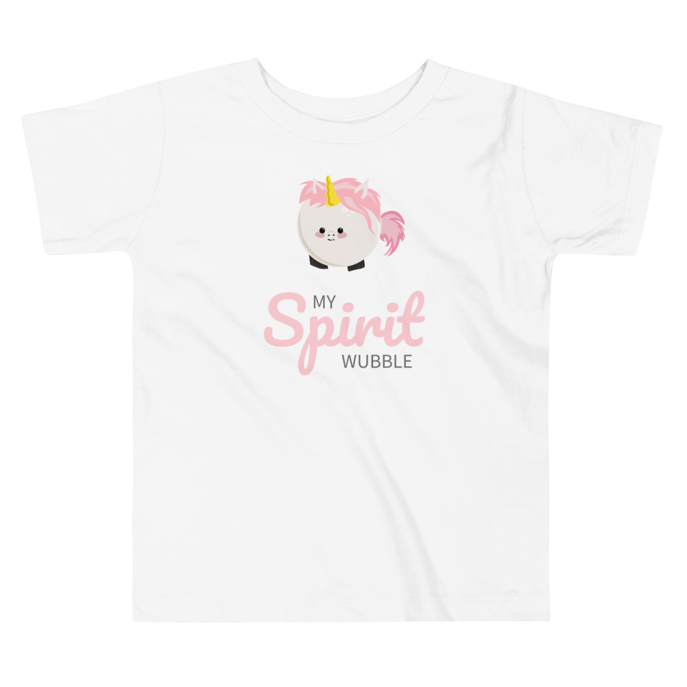 Unicorn My Spirit Wubble (Animal) - Toddler Short Sleeve Tee