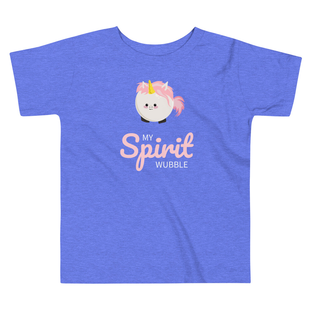 Unicorn My Spirit Wubble (Animal) - Toddler Short Sleeve Tee - Image 3