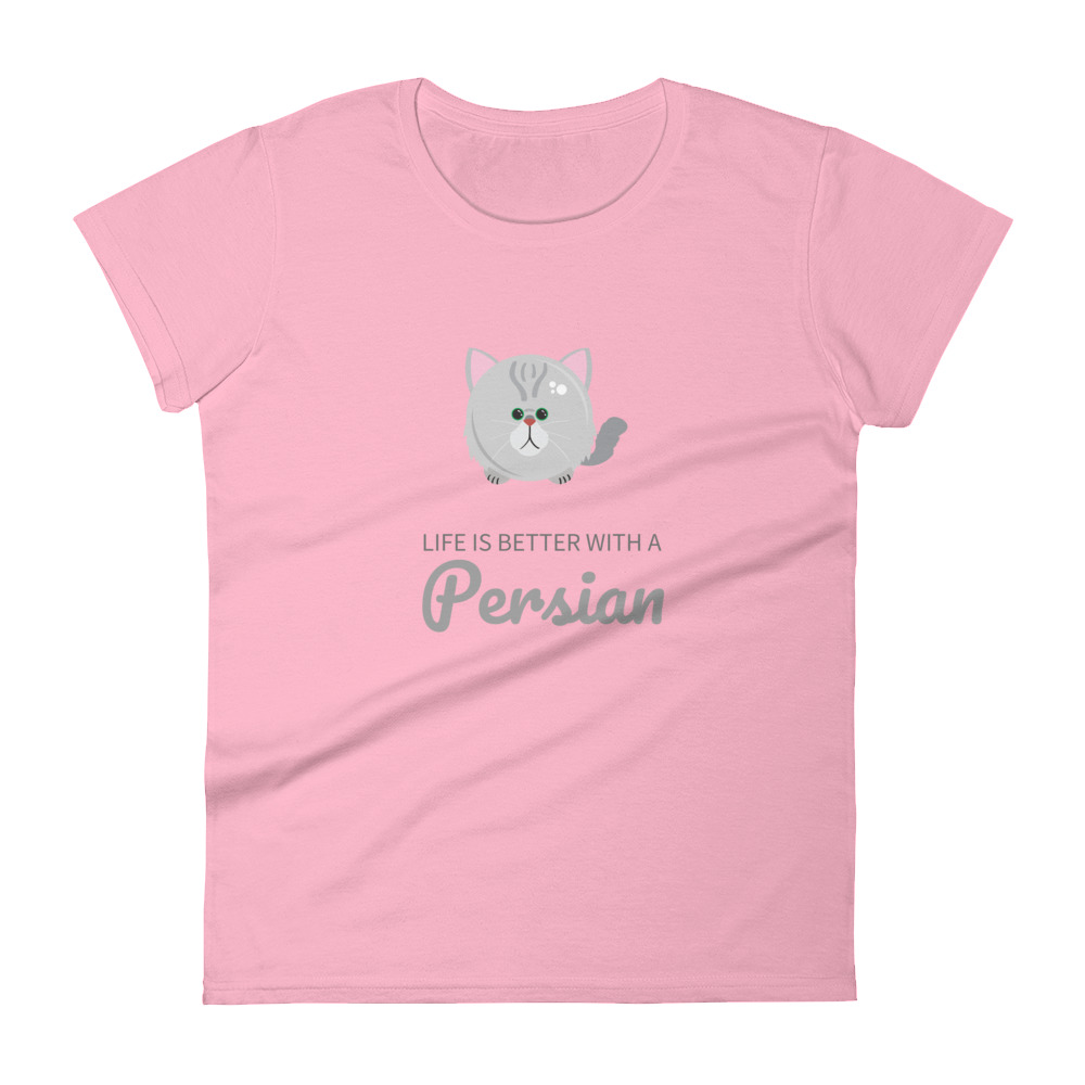 Persian - "Life is Better with a" Persian Cat - Women's short sleeve t-shirt - Image 4