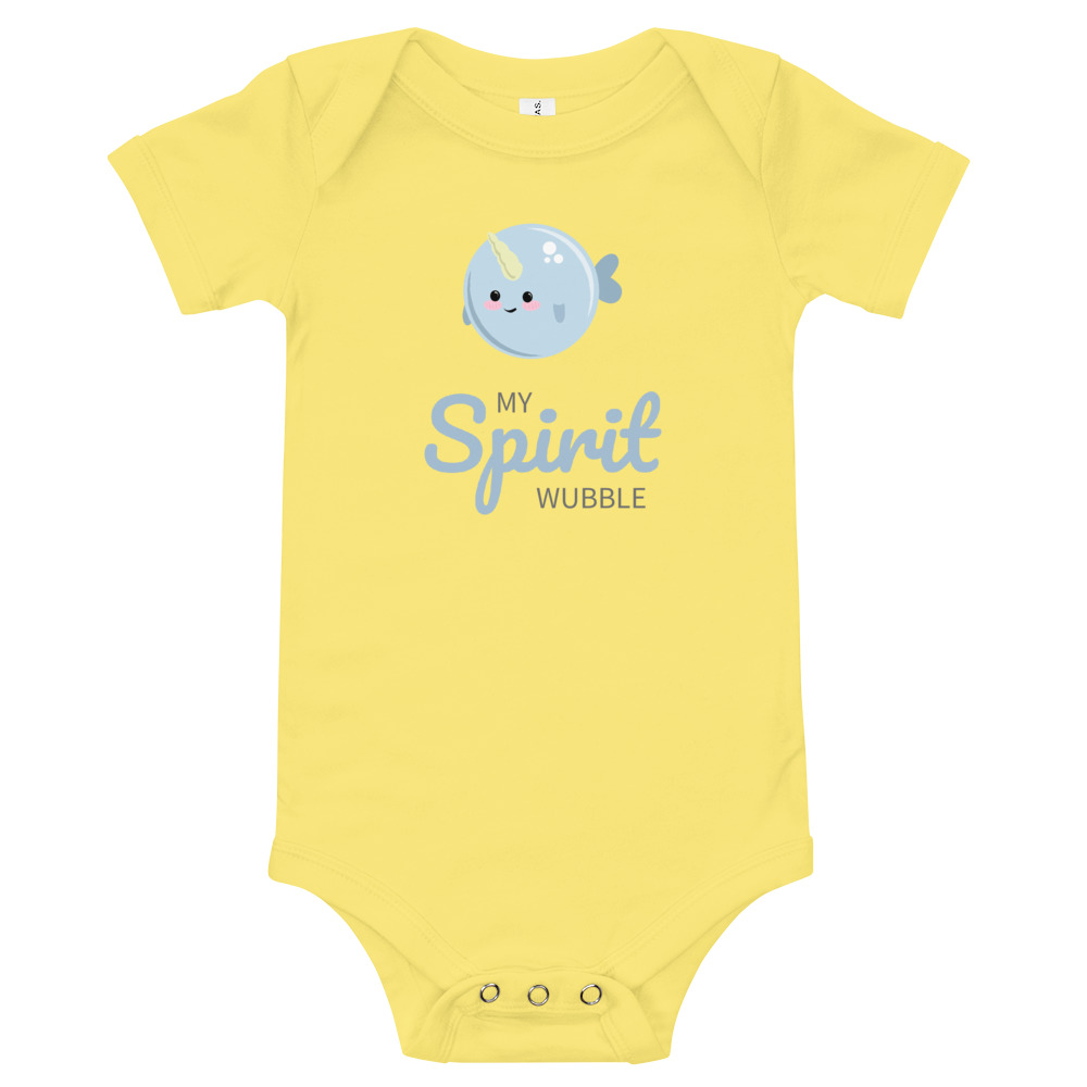 Narwhal My spirit Wubble (Animal) - Baby Bodysuit - Image 3